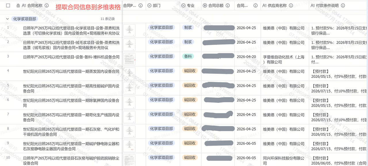 合同上传示意